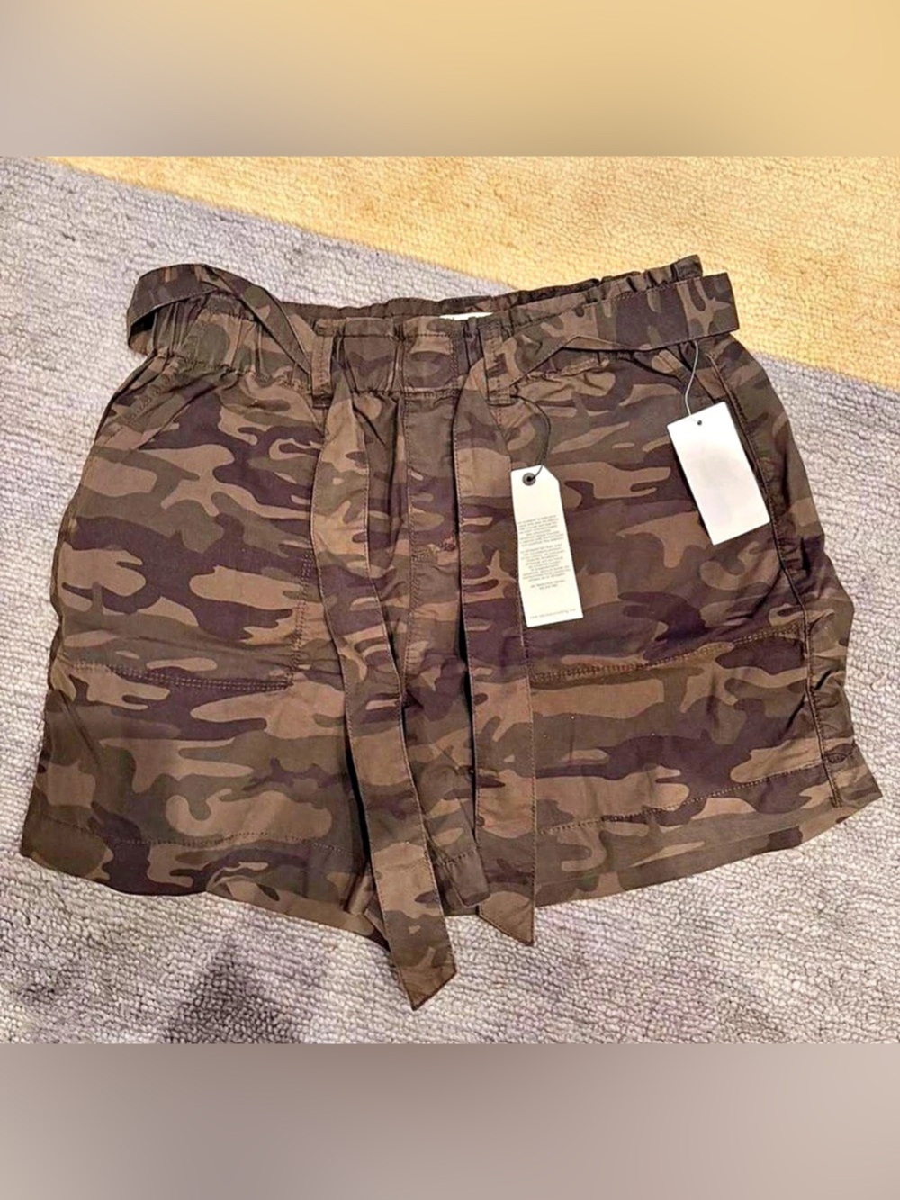 Camo Cargo Shorts in Brown & Green NWT